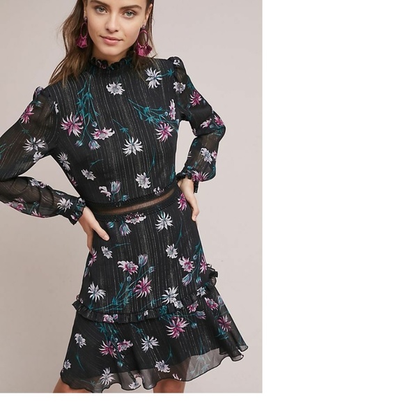 Anthropologie Dresses & Skirts - Anthropologie Donna morgan High-Neck Floral Dress